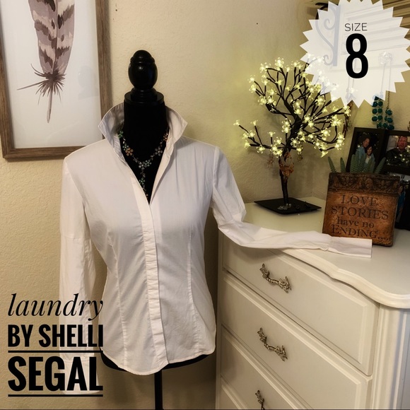 Laundry By Shelli Segal Tops - ⬇️Laundry  by Shelli Segal White poplin